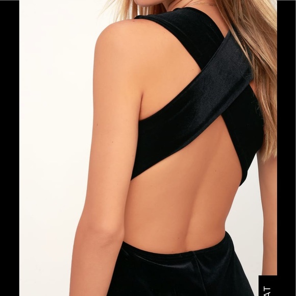 Lulu’s Best Of Luxe Velvet Jumpsuit - Picture 4 of 4